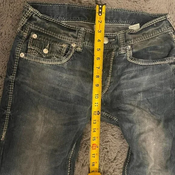 True Religion Women's Navy and Blue Jeans